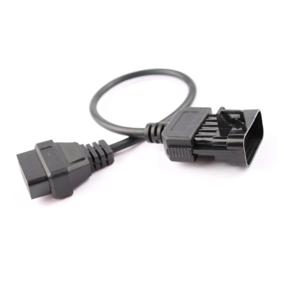 10Pin OBD OBDII Extension Cable For Opel Works For Vauxhall/Opel OPCOM Diagnostic Adapter For Opel 10 Pin to OBDII 16 Pin Female