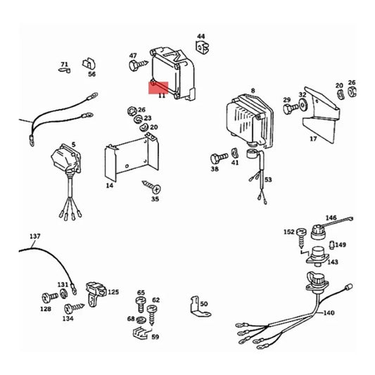 0025452632 Ignition System Control Module For Mercedes C107 W107 W126 W201 380SL 380SEL New 0025452632H