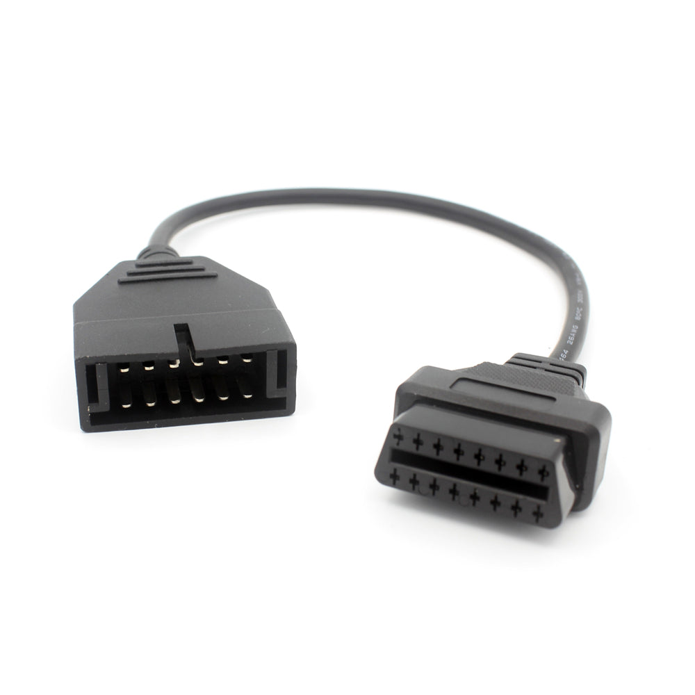 For GM 12 Pin Connector to OBD2 16Pin to 12Pin Car Diagnostic Extension Cable