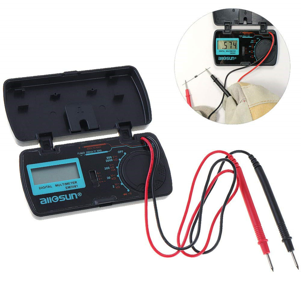 EM3081 Digital Multimeter 3 1/2 1999 t AC/DC Ammeter Voltmeter Ohm Portable Meter Voltage Meter - Cartoolshop