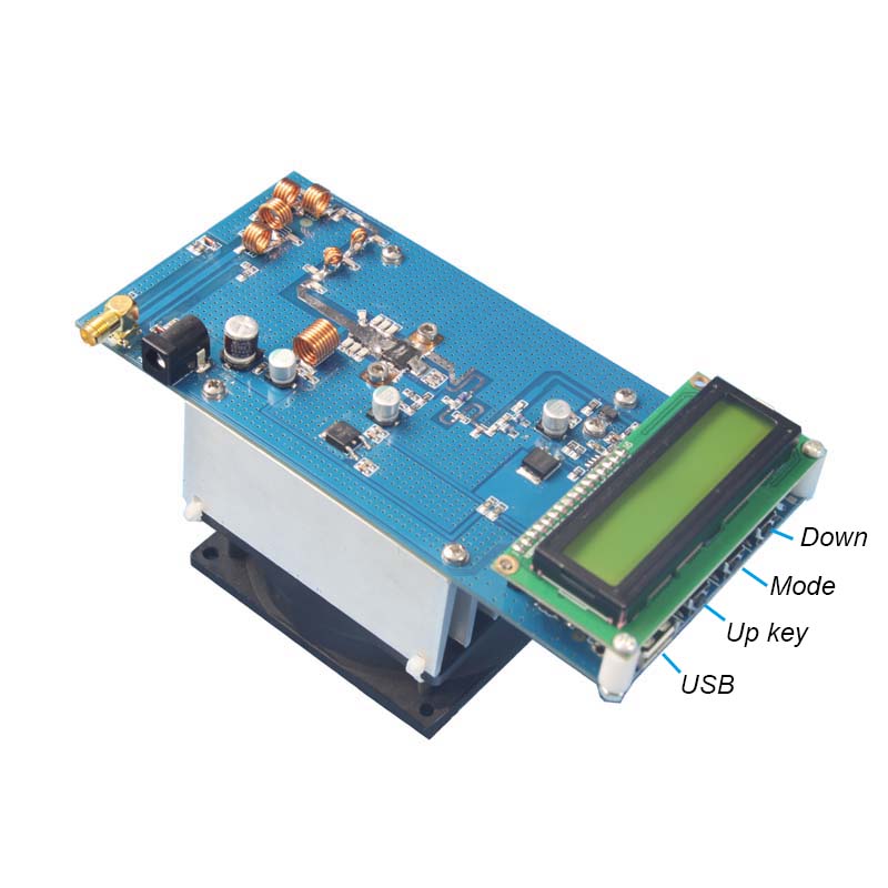 New 150W DC 48V Stereo RF FM Transmitter Amplifier 76M-108MHz Frequency Radio Station Module