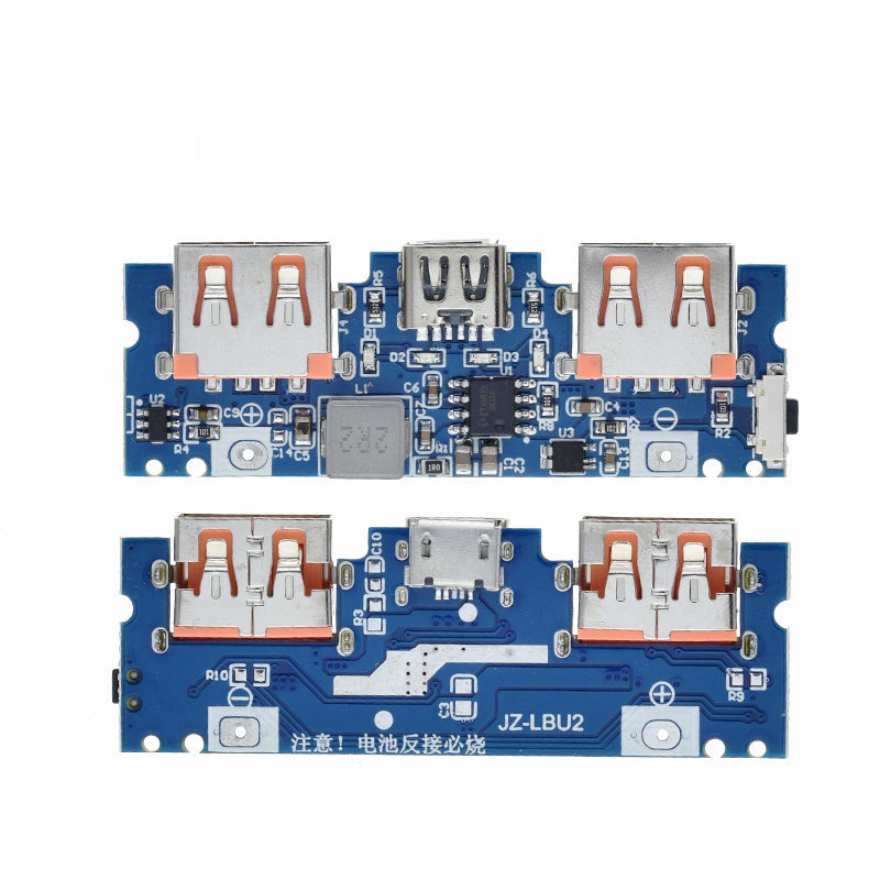 Micro/Type-C USB 5V 2.4A Dual USB 18650 Boost Battery Charger Board Mobile Power Bank Accessories for Phone DIY