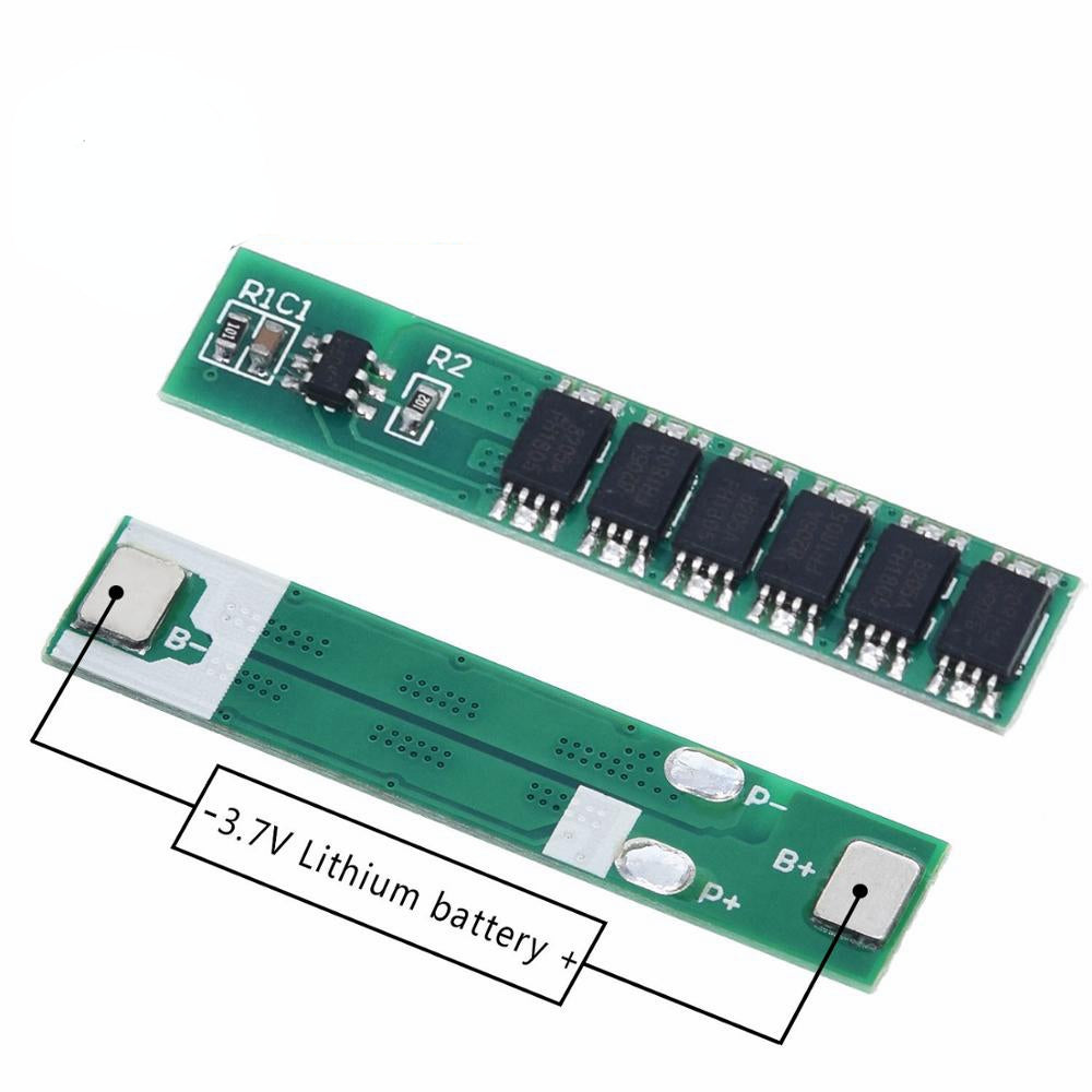 1S 15A 3.7V Li-ion 6MOS BMS PCM Battery Protection Board PCM for 18650 Lithium Lion Battery