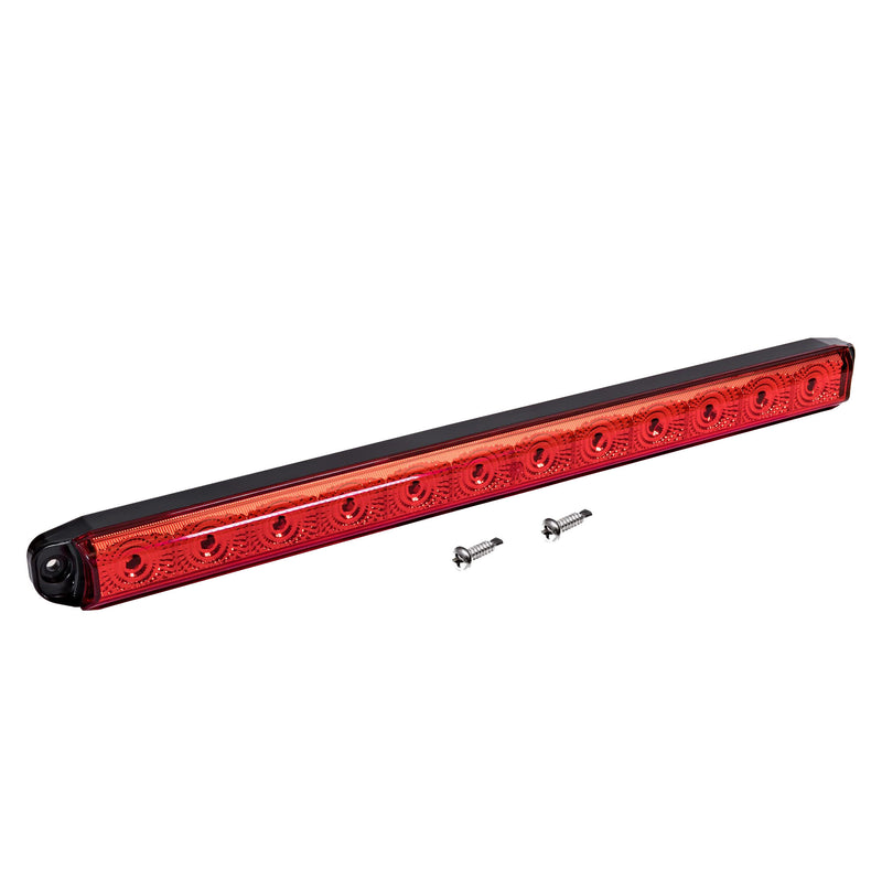 16" 12 Red LED Trailer Light IP67 Running Marker ID Rear Trailer Tail Light Bar for 80" Utility Marine Boat Trailers