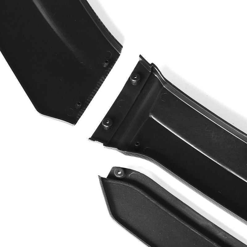 4PCS Universal Gloss Black Front Bumper Lip Body Kit Spoiler For Honda Civic BMW Benz Audi