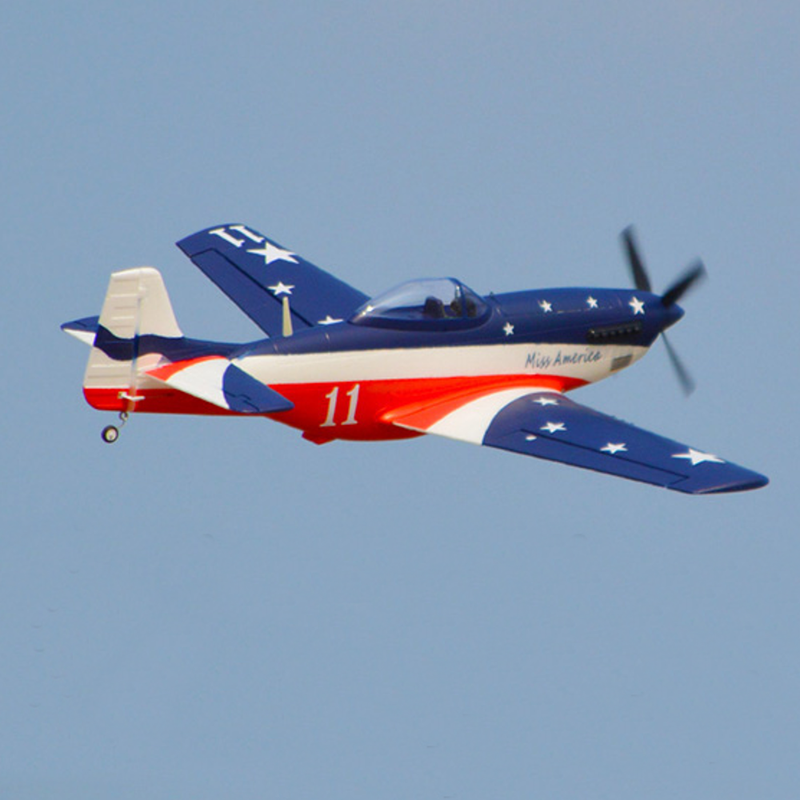 HOOKLL P51 Miss America 1200mm Wingspan EPO RC Airplane Warbird Fighter KIT/PNP
