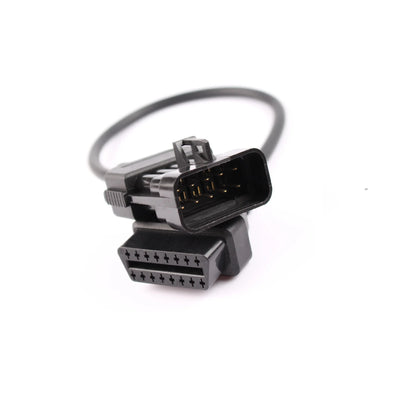 10Pin OBD OBDII Extension Cable For Opel Works For Vauxhall/Opel OPCOM Diagnostic Adapter For Opel 10 Pin to OBDII 16 Pin Female