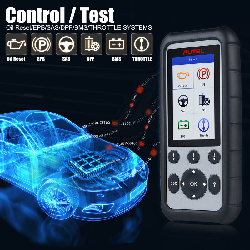 [EU Direct] Autel MaxiDiag MD806 Full System Diagnoses OBD2 Car Automotive Scanner Tool 4 Systems Diagnosis 7 Most Special Reset Services