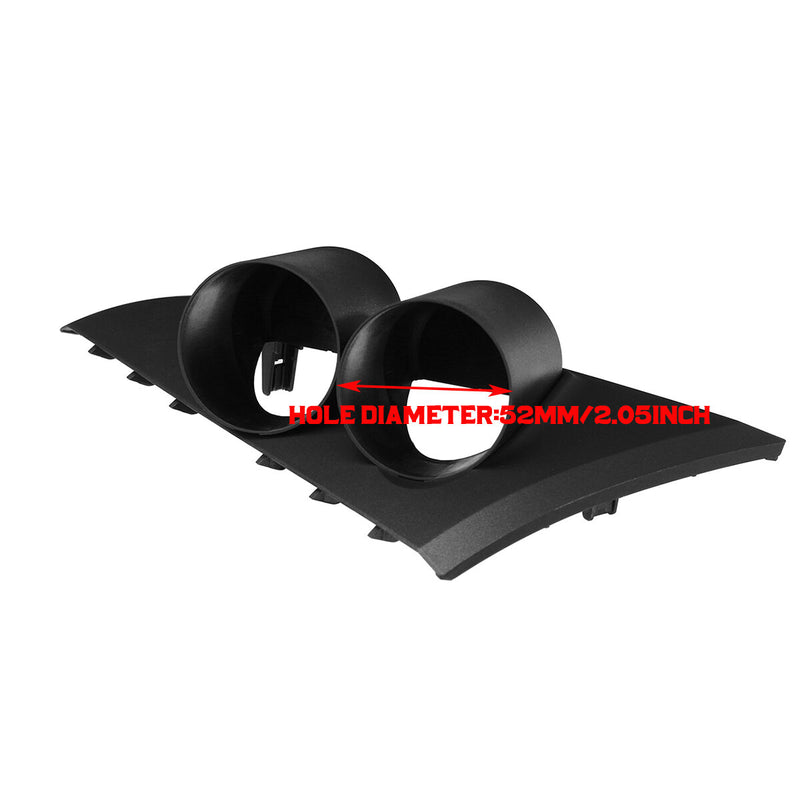 Matte 52mm 2Inch For Ford Falcon BA BF 2002-2011 Dash Mount Twin Gauge Holders