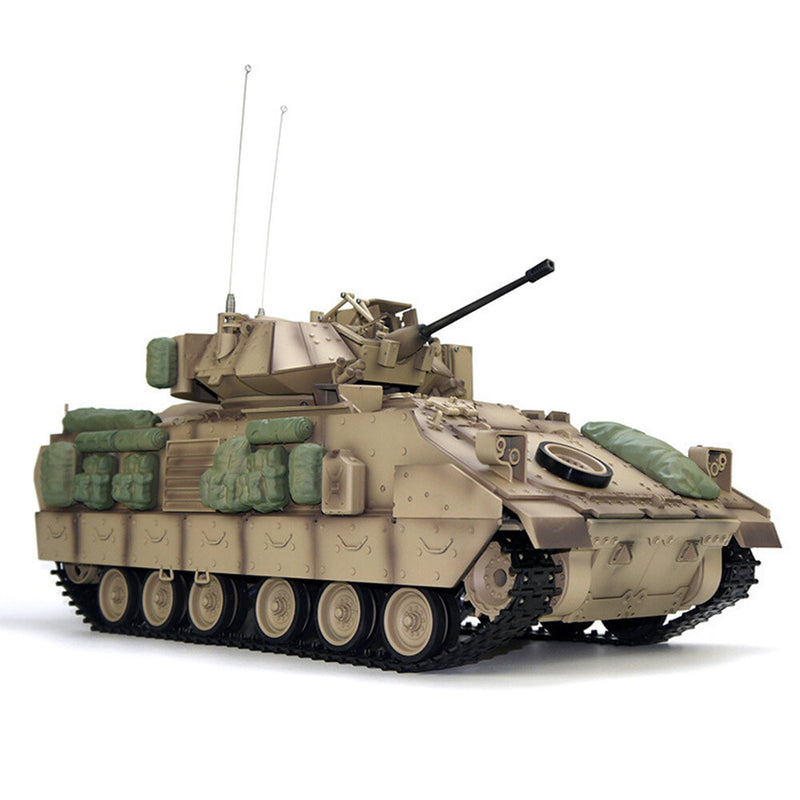 COOLBANK Model Bladeli M2A2 1/16 2.4G RC Main Battle Tank Smoke Sound Recoil Shooting LED Light Simulated Vehicles Models RTR Toys