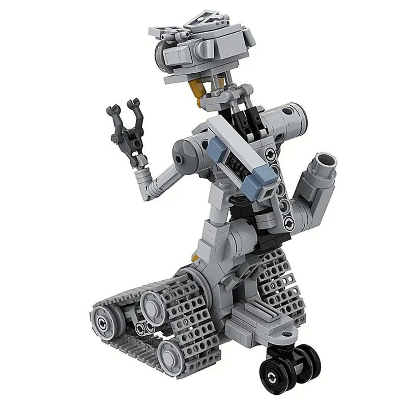 313Pcs Johnny 5 Robot Building Blocks Set Short Open Circuit Five Figure Model Toys Kids Boys Gifts