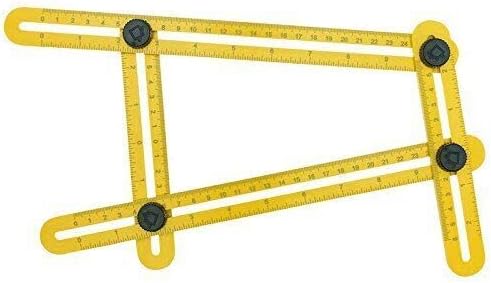 RameyStore Multi Function Ultimate Tile Four-Sided Ruler Flooring Working Template Measuring Instrument Tool