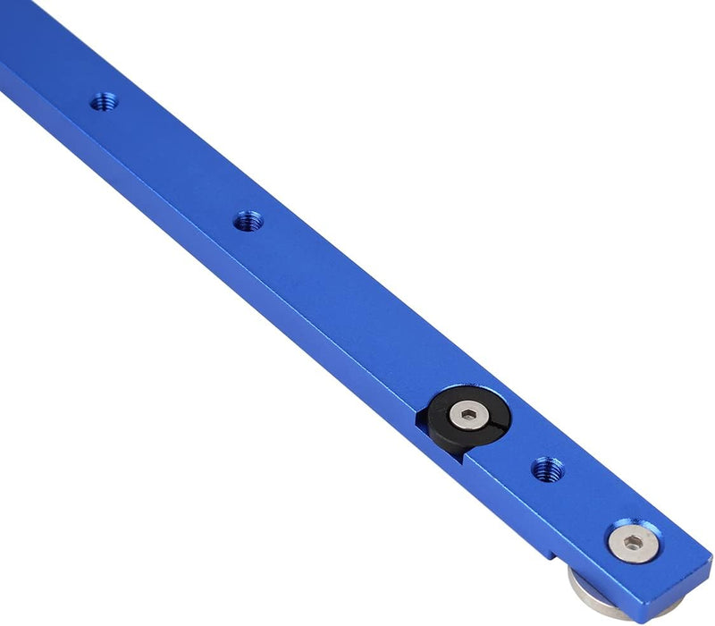 Aluminium Alloy 450mm Miter Bar Clamping Tool Slider Table Saw Gauge Rod T-Slot Track Bar Rail for Router Tables and Woodworking,450mm(17.7in)-Blue