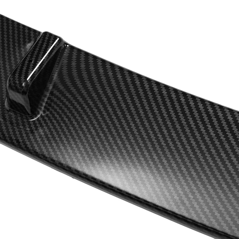 3PCS Carbon Fiber Look Front Bumper Lip Body Kit Spoiler For Honda Accord 9-9.5th 2014-2017