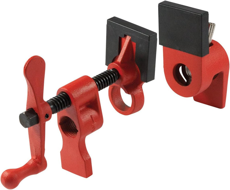 Bessey BPC-H34, 3/4-In. H Style Pipe Clamps - Incredibly Versatile, Easy To Assemble, Indespensable Workshop Clamp For Woodworking, Carpentry, Home Improvement, and DIY Projects