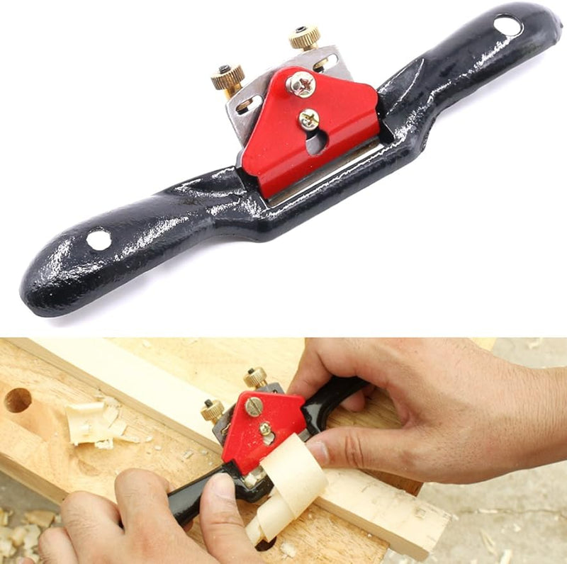 Swpeet 10'' Adjustable SpokeShave with Flat Base, Metal Blade Wood Working Hand Tool Perfect for Wood Craft, Wood Craver, Wood Working