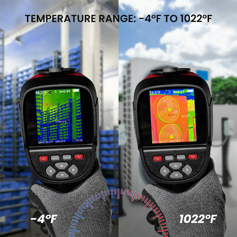 EU/US Direct KAIWEETS KTI-W01 Thermal Imaging Camera High Resolution Infrared Visible Light Fusion Modes Rechargeable Long Battery Life for Professional Inspections