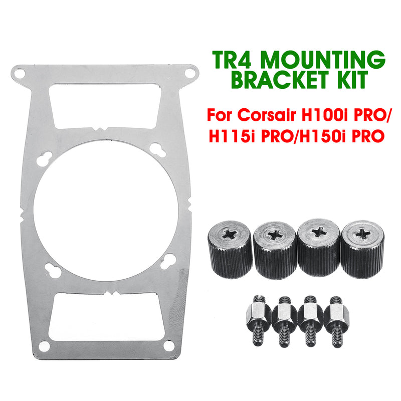 Metal TR4 Mounting Bracket Kit For Corsair H100i PRO/H115i PRO/H150i PRO