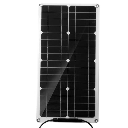 12V 25W Portable Solar Panel with Controller Trickle Battery Charger For Car Van Boat Caravan Camper