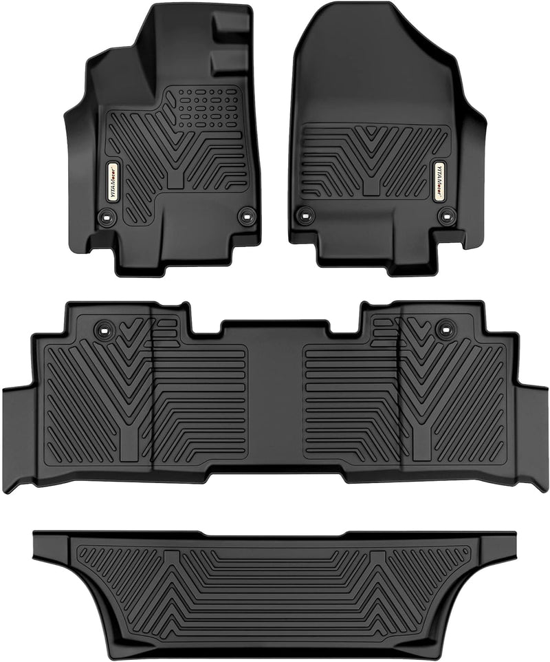 YITAMOTOR Tesla Model 3 Floor Mats Set Custom Fit 2020-2023, TPE All-Weather Cargo Liners Rear Cargo Tray Trunk Automotive Floor Mat Interior Accessories, Black