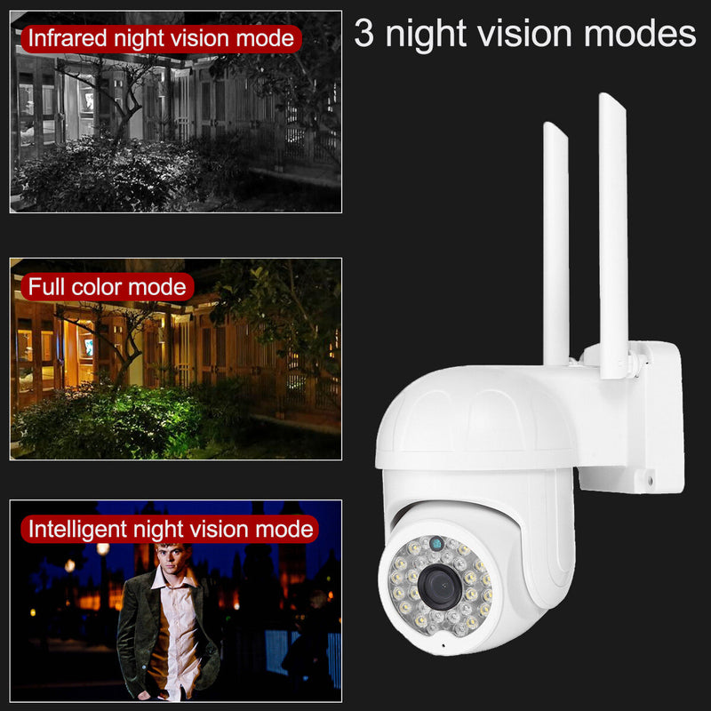 Wireless Wifi Security Camera 2MP HD Waterproof IP66 Night Vision Motion Detection Smart Alarm WIFI IP Camera Two-way Voice