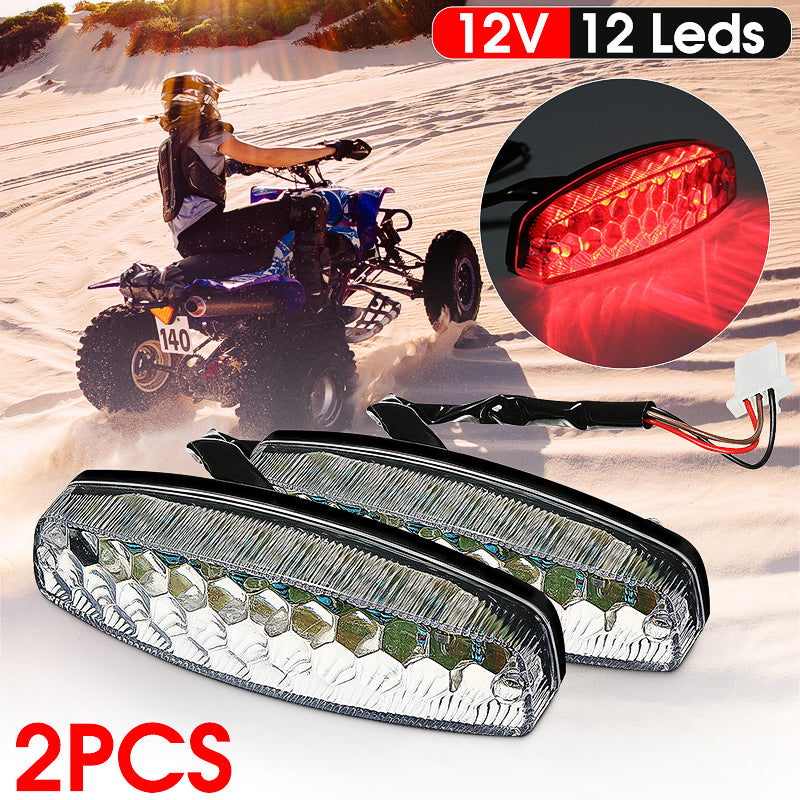 2pcs LED Rear Tail Brake Light For 50cc 70cc 110cc 125cc ATV Quad Kart TaoTao Sunl Chinese