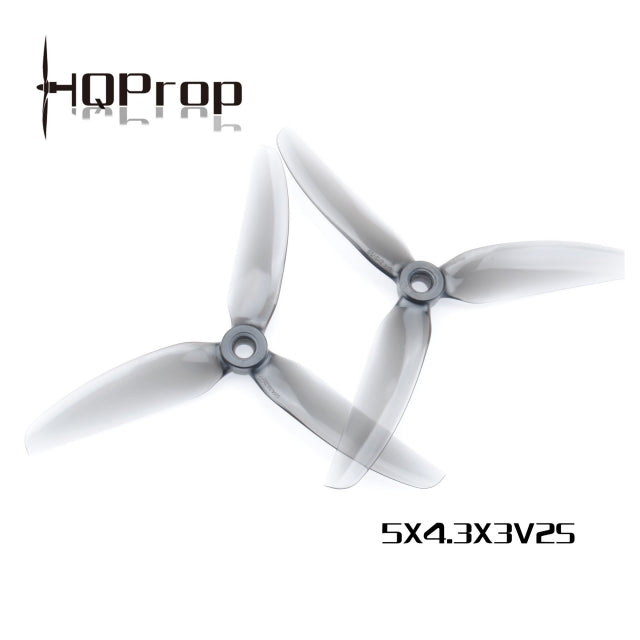 2 Pairs HQ Freestyle Prop 5X4.3X3V2S 5043 3-Blade Poly Carbonate 5 Inch Propeller 2 CW 2 CCW for FPV Racing RC Drone