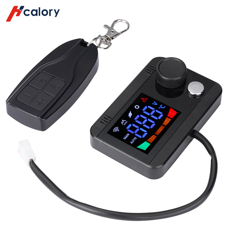 Hcalory Digital LCD Switch & Remote Control Parking Heater Accessories for 12V 24V Universal Voltage Models