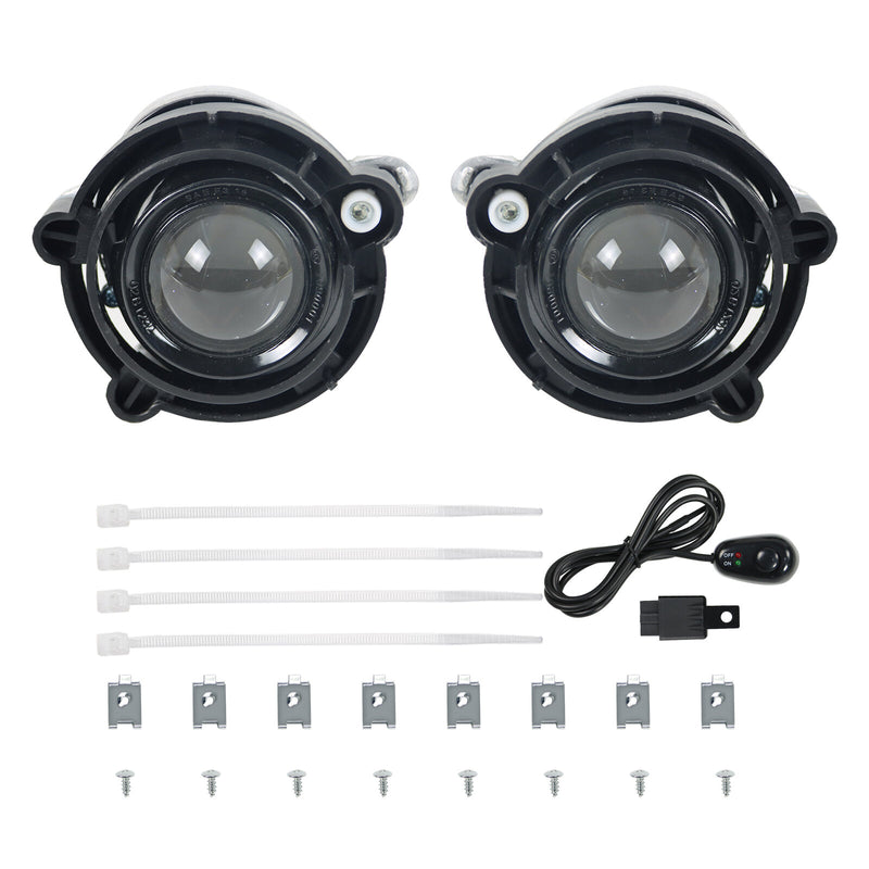 [USA Direct] Pair 12V 55W Car Fog Light Kit w/ Bulbs w/ Switch&Wiring Halogen Fog Lamp for Chevrolet Camaro 2014-2015