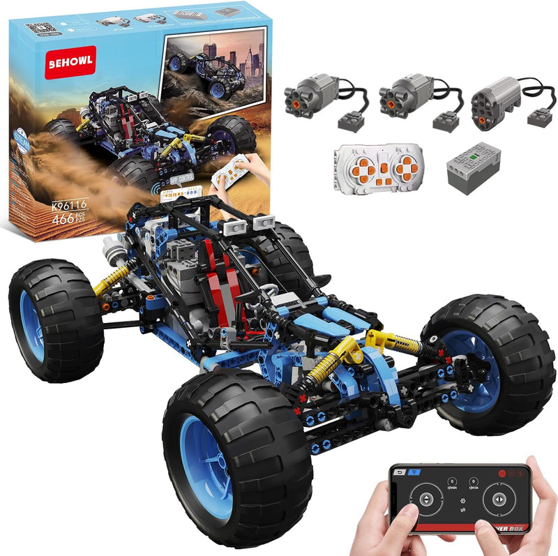 Technique STEM Off-Road Vehicle,Climbing Car Building Block Set,with Remote and App Dual Control,Toys for Boys Girls,Educational Gifts for 9 10 11 12-16 Year Old Kids,(466 PCS)