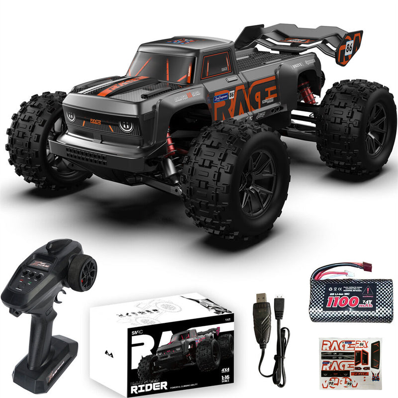 SMRC S910 1/16 2.4G 4WD RC Car Brushless/Brushed High Speed 35km/h 55km/h Off-Road Truck Full Proportional Vehicles Models Toys