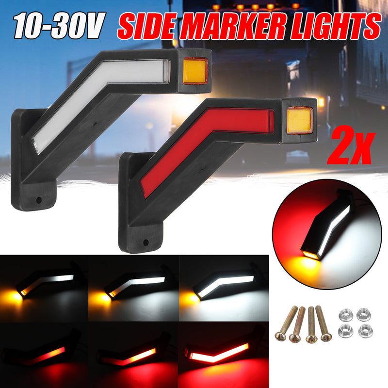 12V-24V 10-30V LED Side Position Marker Outline Lights Recovery Indicator For Truck Lorry Trailer Excavator