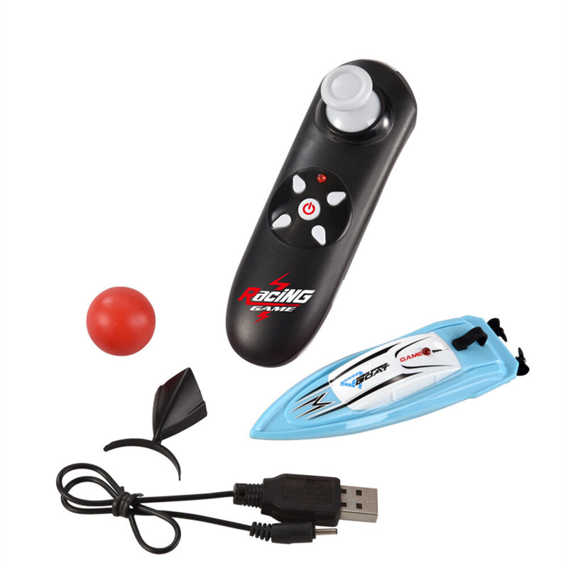 HC 804 2.4G Mini Remote Control High Speed RC Boat LED Light Palm Summer Waterproof Toy Dual Motors Pool Lakes Vehicles Models
