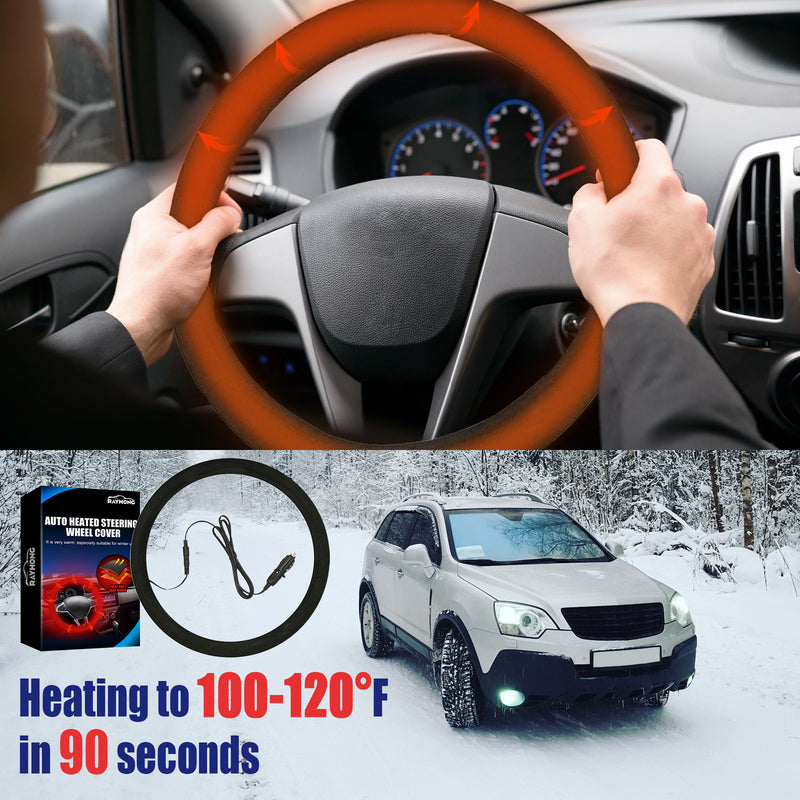 Automobile Steering Wheel Heating Sleeve Winter Automobile Anti-Skid Handlebar General Fast Heating Warm And Antifreeze
