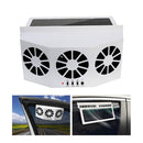 Car Solar Powered Exhaust Fan Car Gills Cooler Auto Ventilation Fan Dual-mode Power Supply