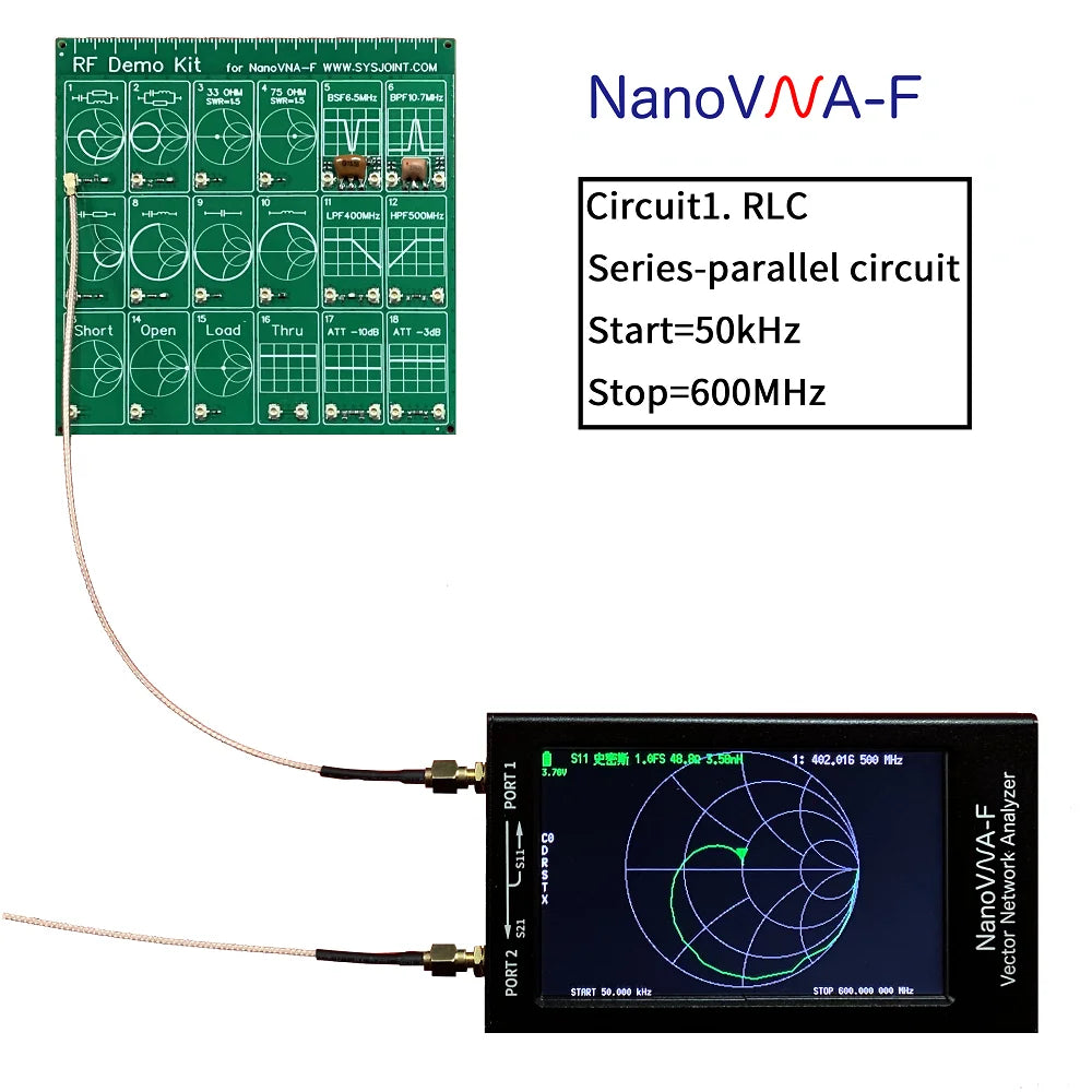 Free shipping RF Demo Kit For NanoVNA VNA RF Test board Vector Networ ...