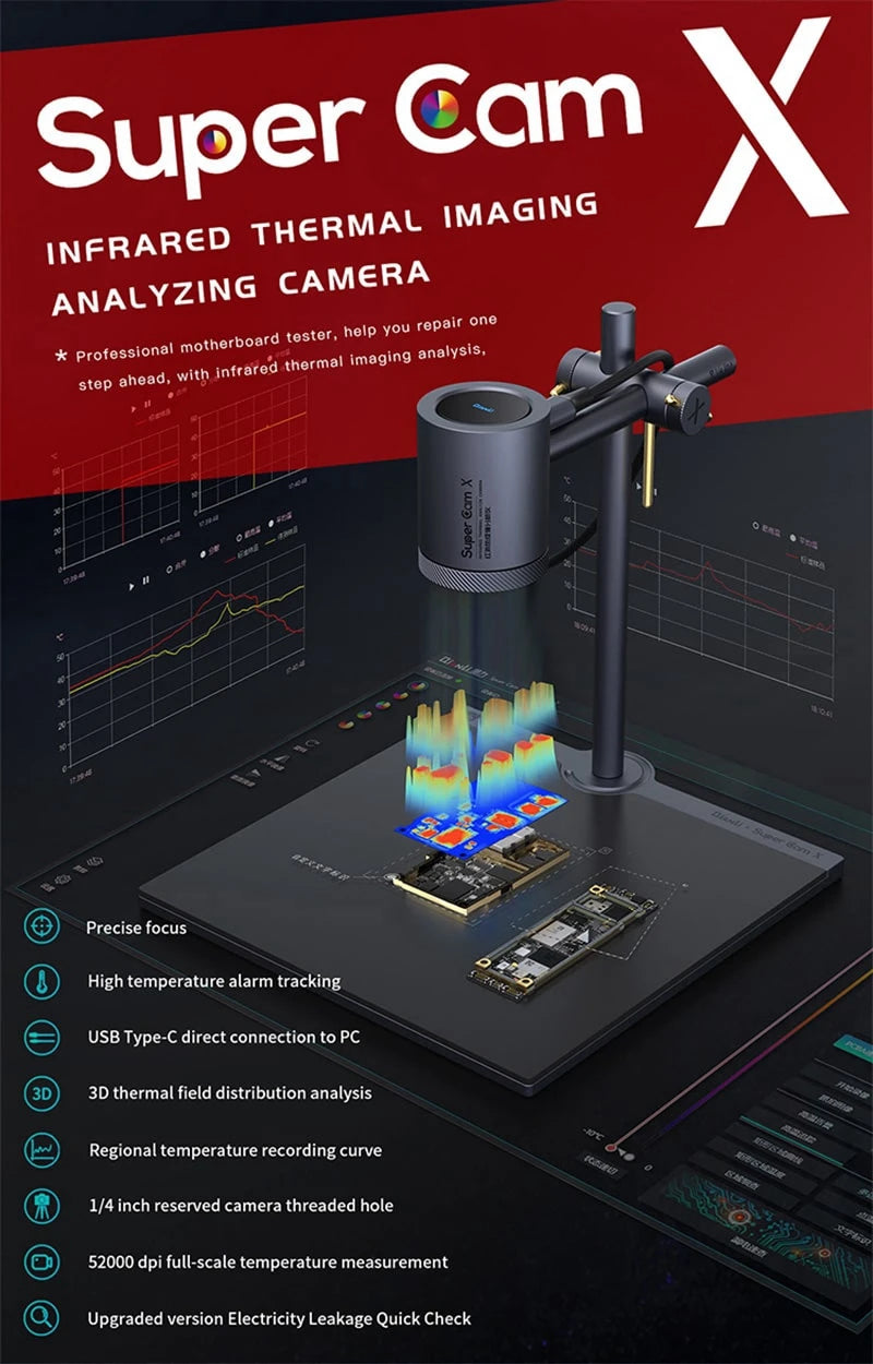 HamGeek Super Cam X 3D Thermal Imager Camera Infrared Thermal Imaging ...