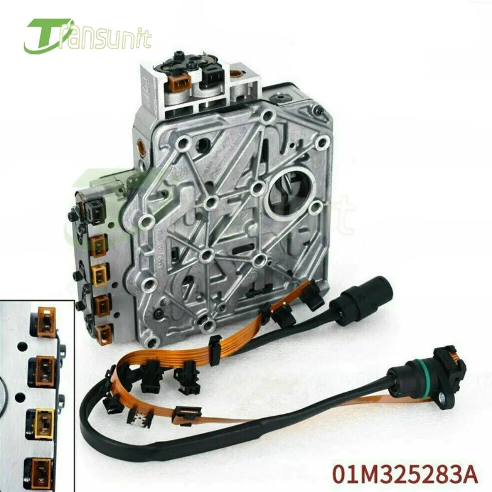 01M  01M325283A  01M927365 Automatic Transmission Valve Body with solenoid and Wiring Harness Fits For VW Jetta Golf Beetle