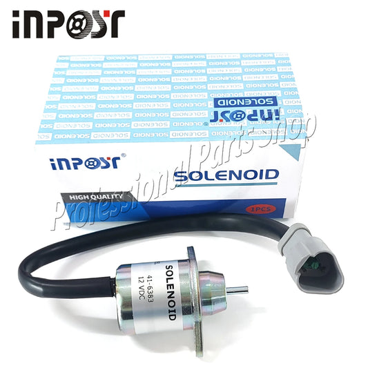 41-6383 Stop Shut Off Solenoid TK 41-6383 TK 41-4306 TK416383 For Yanmar Engine Replaces Thermo King 12V