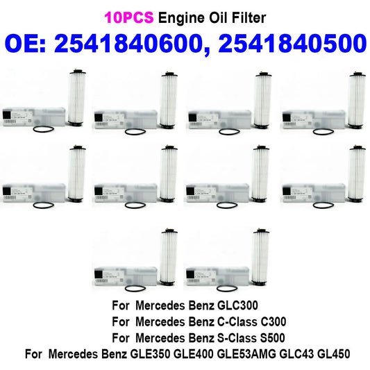 10PCS 2541840600 2541840500 Car Engine Oil Filter A2541840600 for MERCEDES-BENZ C-CLASS E-CLASS GLC GLE GLS high quality