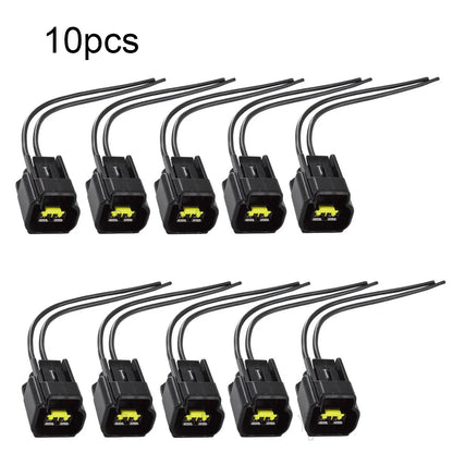 10 Pieces New Ignition Coil Connector 2 Pins for 1991-2011 Ford Modular 4.6 5.4 6.8 F-150 Mustang Pigtails Replacement