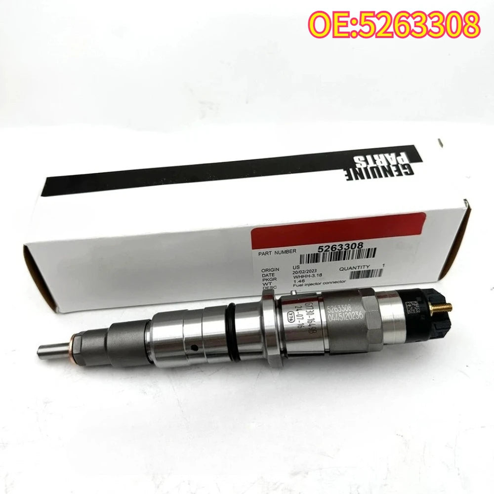 High quality New For 5263308 bosch cummins Fuel Injector 0445120236 ...