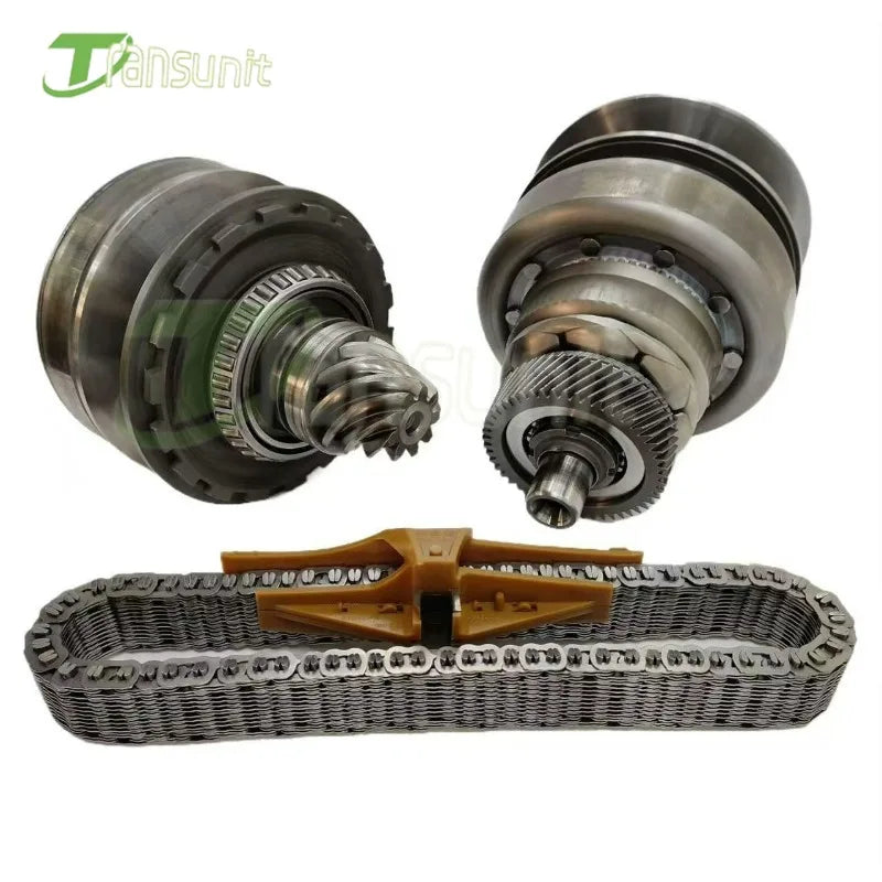 01J 0AN CVT Transmission Pulley Belt Chain Set For Audi A4 A5 A6 A8 Gearbox Hydraulic Cylinder Assembly 01J331301BG 34 38mm