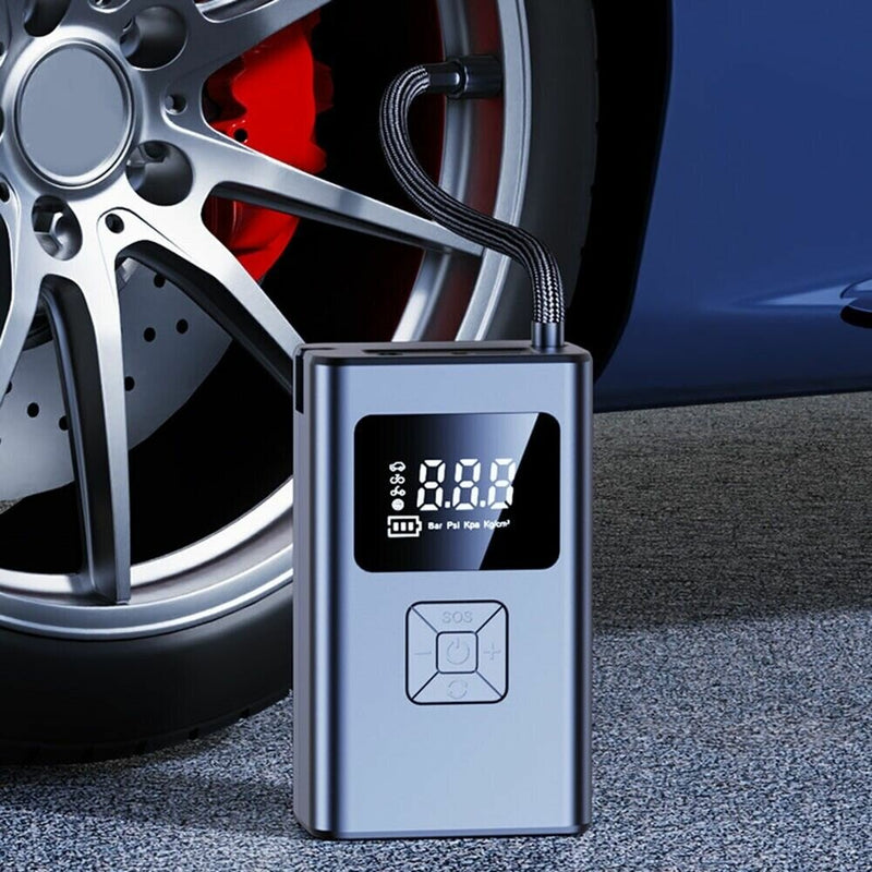 TUERBB T-AP66 Cordless Tire Inflator 4000mAh Air Pump with LED Light Power Bank for Cars, Motorcycles, Bicycles, Balls