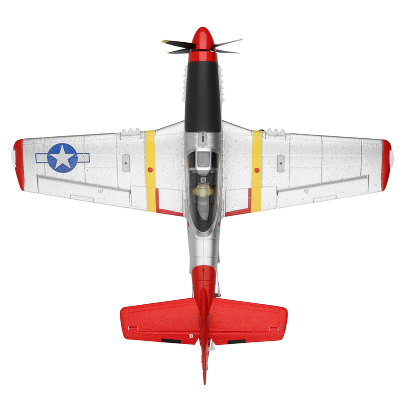 XK A280 P-51 Mustang 3D/6G System 560mm Wingspan 2.4GHz 4CH EPP RC Airplane Fighter RTF With LED Lights for Beginner