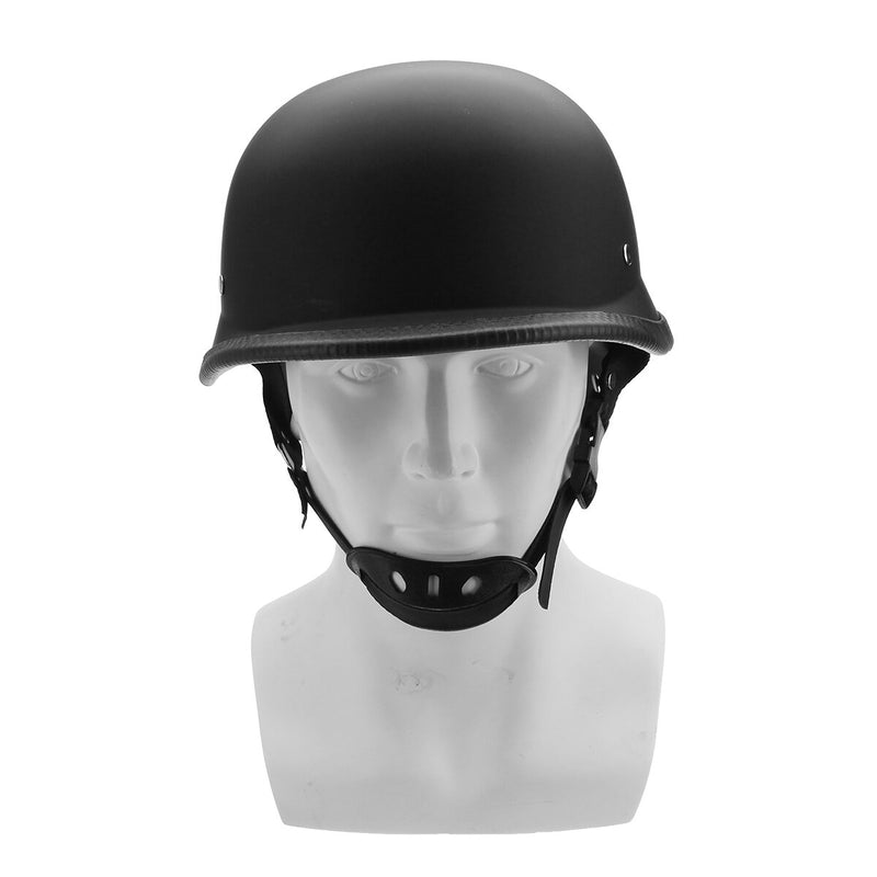 Motorcycle German Style Half Face Helmet Motocross Matte Black M/L/XL