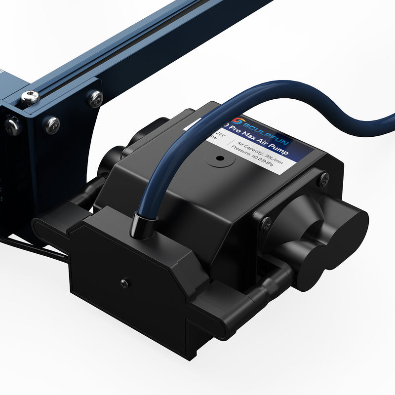[EU/US//MX Direct] SCULPFUN S30 Pro Max 20W Laser Engraver Cutter Automatic Air-assist, 0.08x0.1mm Laser Focus, 32-bit Motherboard, Replaceable Lens