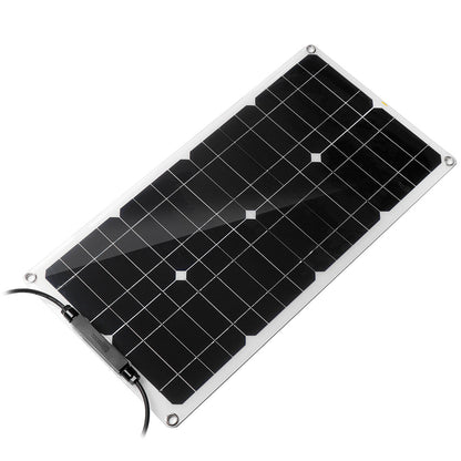 12V 25W Portable Solar Panel with Controller Trickle Battery Charger For Car Van Boat Caravan Camper