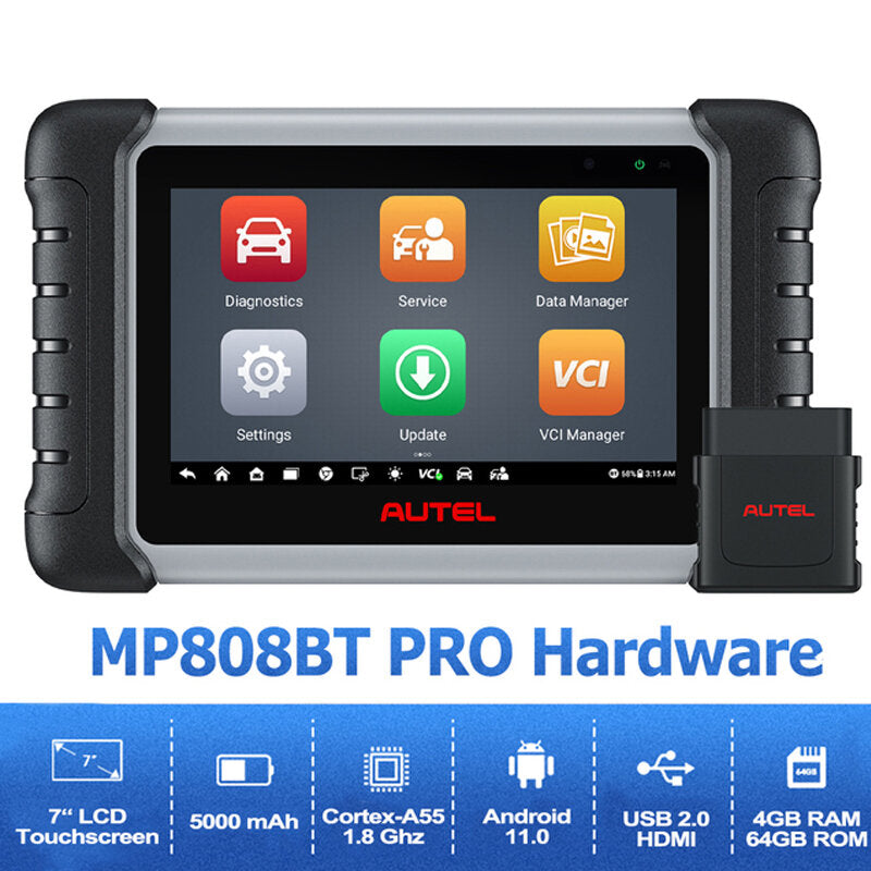 [EU Direct] 2023 New Autel MaxiPRO MP808BT PRO Auto Diagnostic All System Scanner Upgrade of DS808 Same Function as MS906