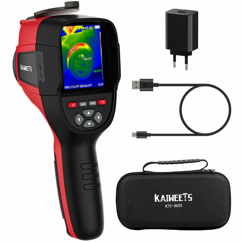 EU/US Direct KAIWEETS KTI-W01 Thermal Imaging Camera High Resolution Infrared Visible Light Fusion Modes Rechargeable Long Battery Life for Professional Inspections